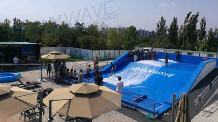 FLYWAVE人工造浪设备--滑板冲浪模拟器15日试水